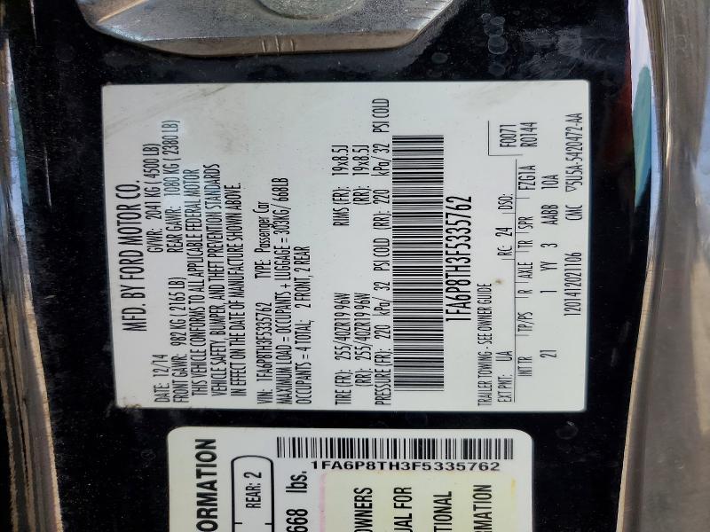Продаж на аукціоні авто 2015 Ford Mustang, vin: 1FA6P8TH3F5335762, номер лоту: 59712056