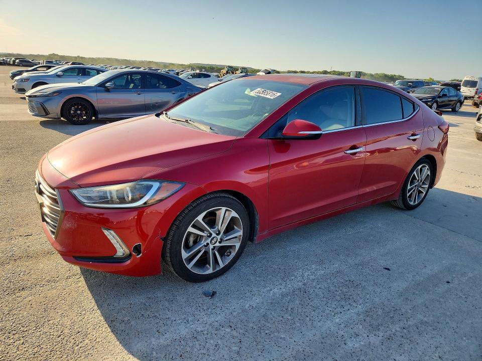 58585816 :رقم المزاد ، 5NPD84LF3HH205571 vin ، 2017 Hyundai Elantra مزاد بيع