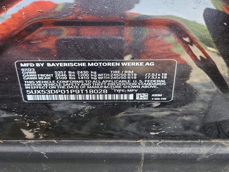Продаж на аукціоні авто 2023 Bmw X3, vin: 5UX53DP01P9T18028, номер лоту: 60482306