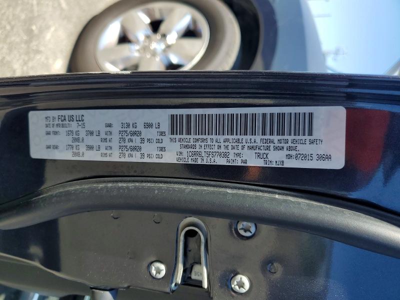 Продаж на аукціоні авто 2015 Ram 1500, vin: 1C6RR6LT5FS770382, номер лоту: 62128546