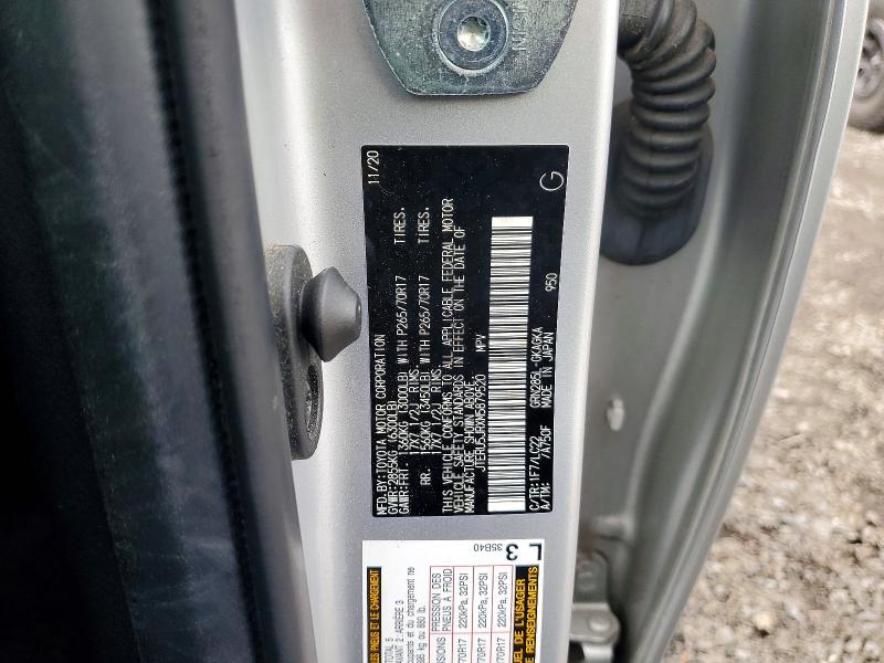 62326106 :رقم المزاد ، JTERU5JRXM5879520 vin ، 2021 Toyota 4runner مزاد بيع
