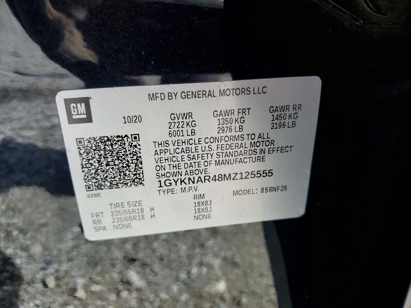 2021 Cadillac Xt5 მანქანა იყიდება აუქციონზე, vin: 1GYKNAR48MZ125555, აუქციონის ნომერი: 60649786