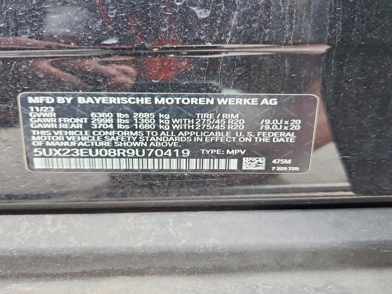2024 Bmw X5 მანქანა იყიდება აუქციონზე, vin: 5UX23EU08R9U70419, აუქციონის ნომერი: 62022686