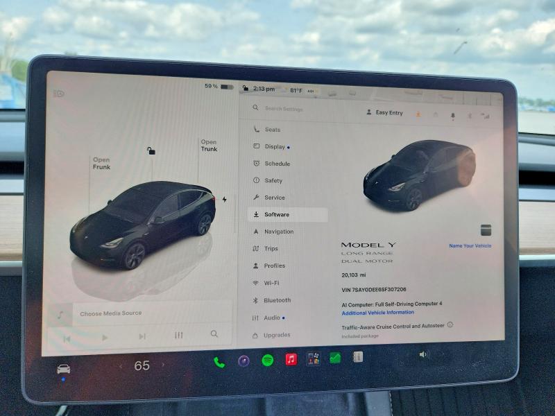 Aukcja sprzedaży 2025 Tesla Model Y, vin: 7SAYGDEE6SF307206, numer aukcji: 62166436