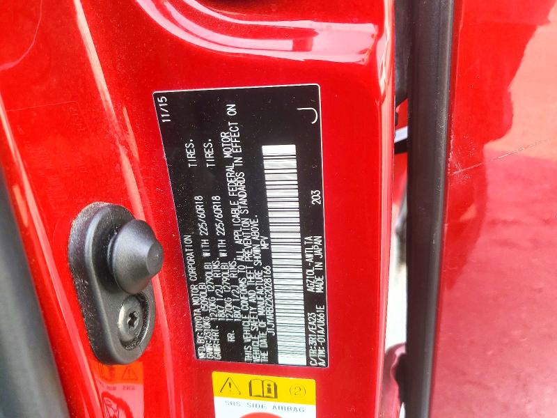 Aukcja sprzedaży 2016 Lexus Nx 200t, vin: JTJYARBZ2G2028166, numer aukcji: 62698896