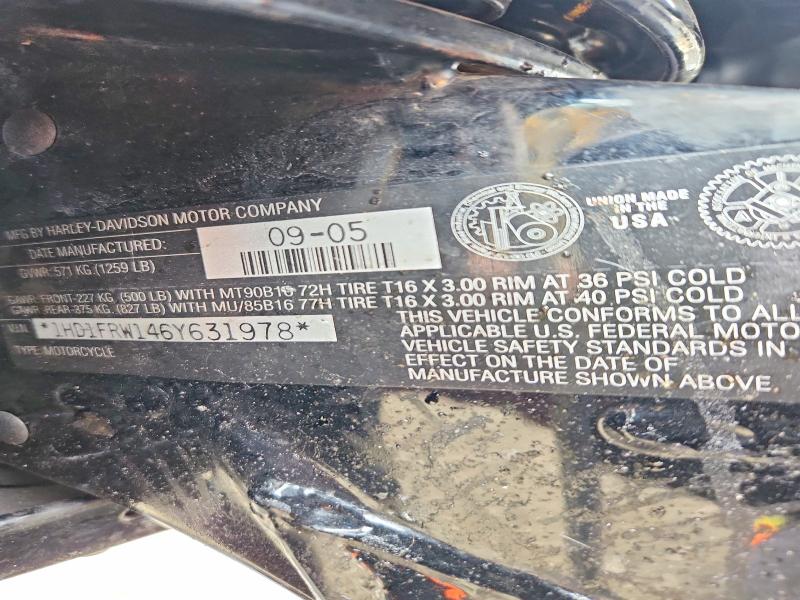 Продажа на аукционе авто 2006 Harley-davidson Flhrci, vin: 1HD1FRW146Y631978, номер лота: 62576876