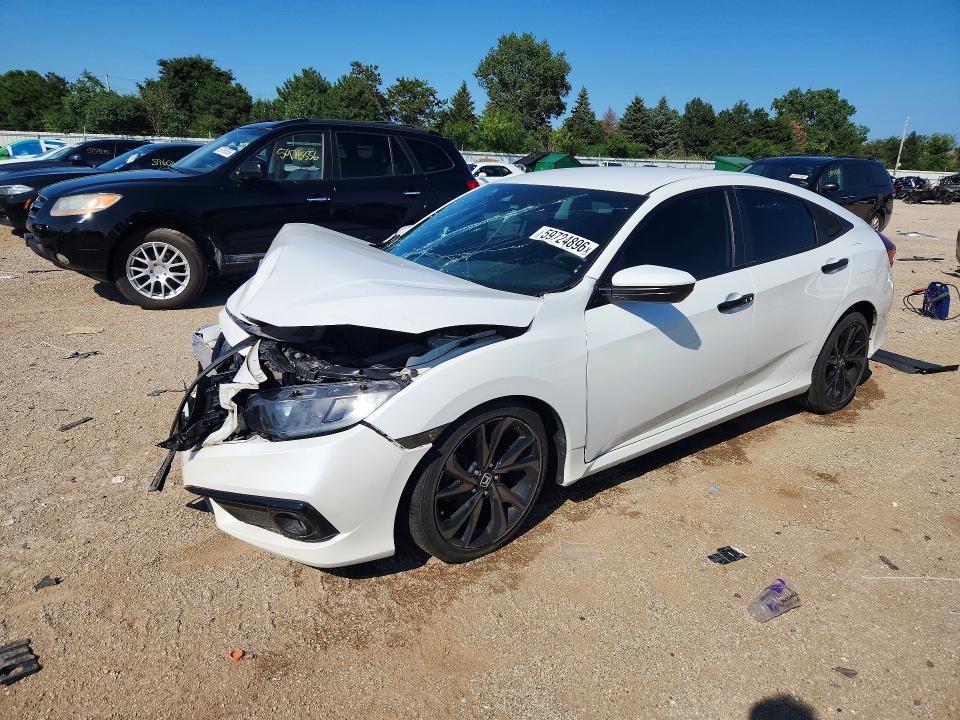 2019 Honda Civic მანქანა იყიდება აუქციონზე, vin: 19XFC2F84KE019400, აუქციონის ნომერი: 59724896
