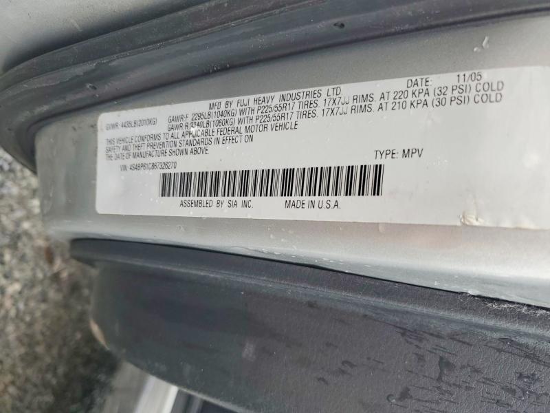 59362016 :رقم المزاد ، 4S4BP61C867326270 vin ، 2006 Subaru Legacy مزاد بيع