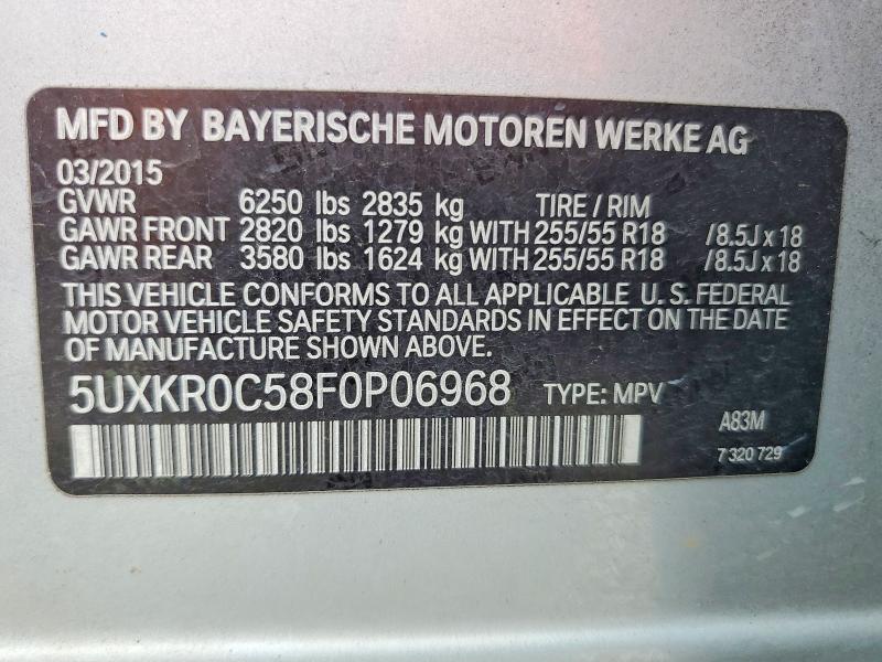 Продажа на аукционе авто 2015 Bmw X5, vin: 5UXKR0C58F0P06968, номер лота: 60748916