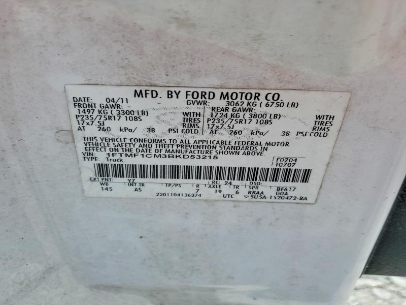 Aukcja sprzedaży 2011 Ford F150, vin: 1FTMF1CM3BKD53215, numer aukcji: 60580066
