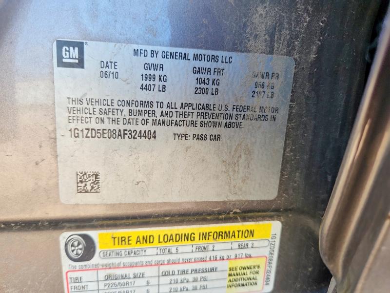 Продажа на аукционе авто 2010 Chevrolet Malibu, vin: 1G1ZD5E08AF324404, номер лота: 60239446