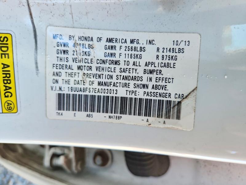 2014 Acura Tl მანქანა იყიდება აუქციონზე, vin: 19UUA8F57EA003013, აუქციონის ნომერი: 59802346