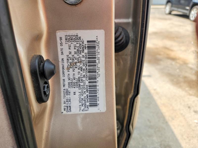 Продажа на аукционе авто 1998 Lexus Lx, vin: JT6HT00W7W0015643, номер лота: 62979226