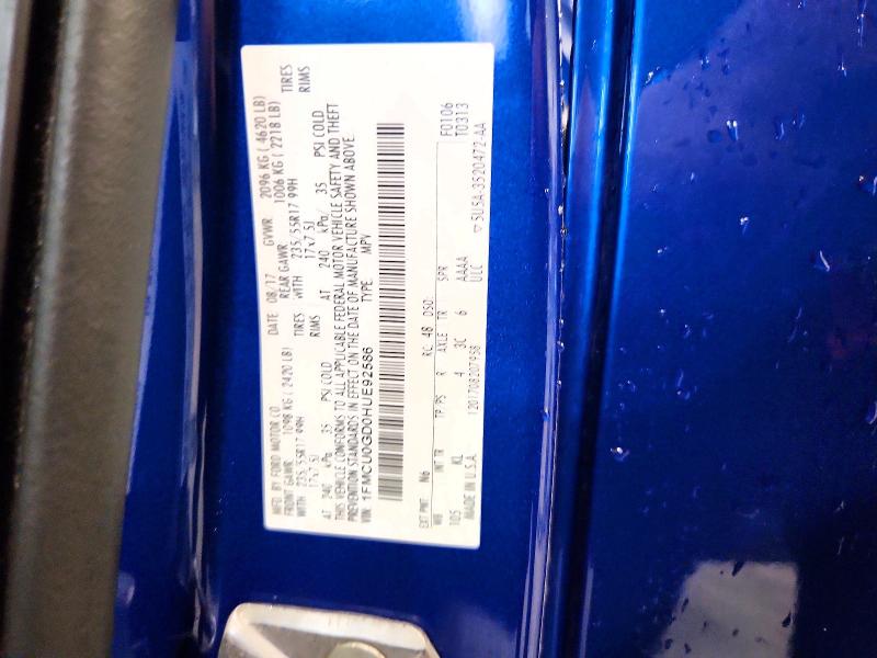 2017 Ford Escape მანქანა იყიდება აუქციონზე, vin: 1FMCU0GD0HUE92586, აუქციონის ნომერი: 62866486