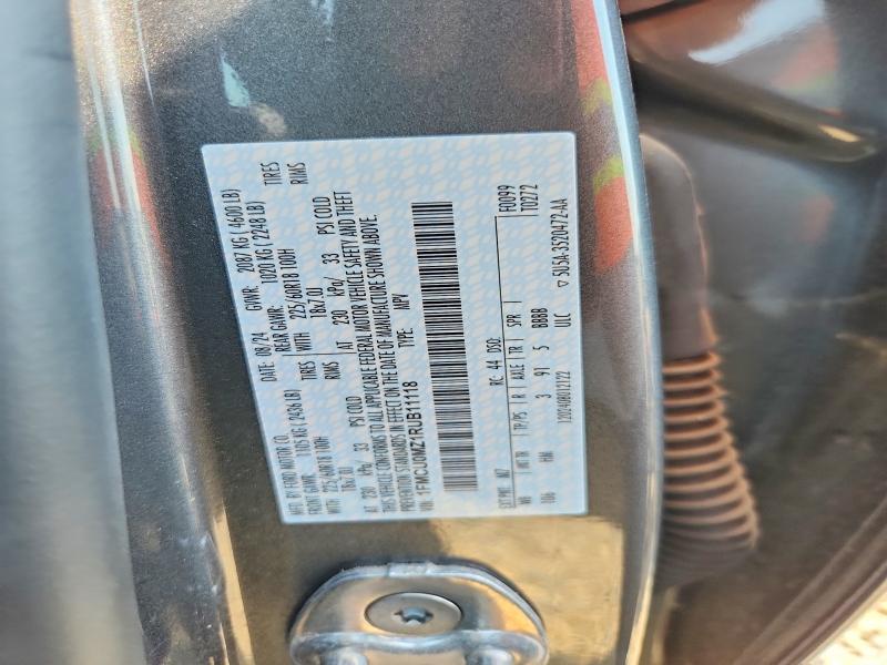 59379876 :رقم المزاد ، 1FMCU0MZ1RUB11118 vin ، 2024 Ford Escape مزاد بيع