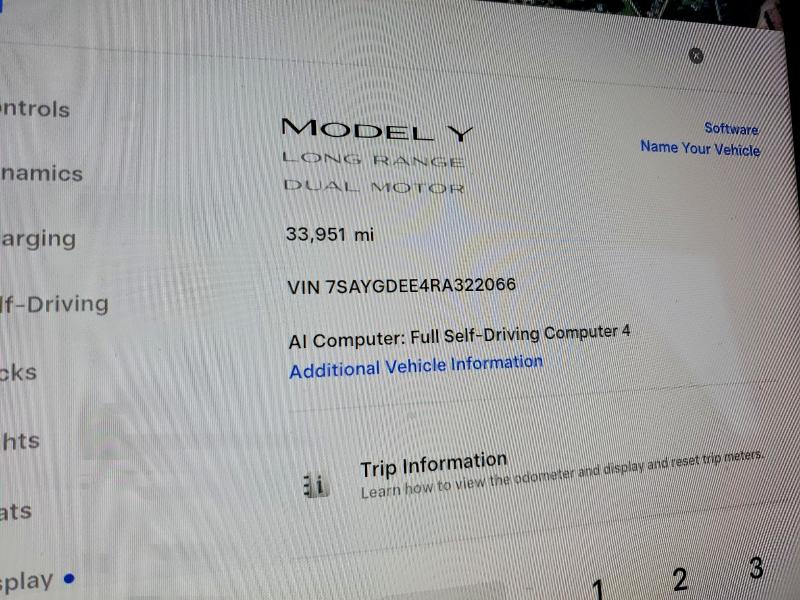Aukcja sprzedaży 2024 Tesla Model Y, vin: 7SAYGDEE4RA322066, numer aukcji: 62130806