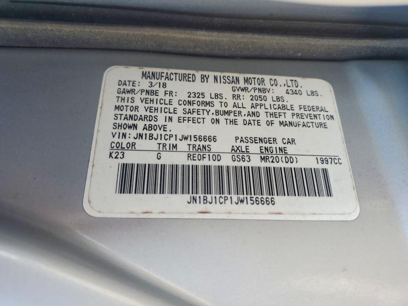 62545466 :رقم المزاد ، JN1BJ1CP1JW156666 vin ، 2018 Nissan Rogue Sport مزاد بيع