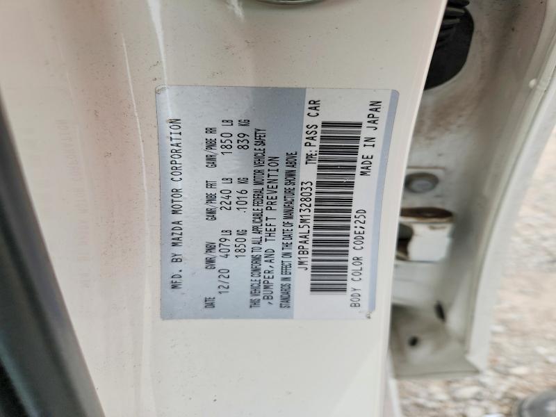 2021 Mazda 3 მანქანა იყიდება აუქციონზე, vin: JM1BPAAL5M1328033, აუქციონის ნომერი: 59329266
