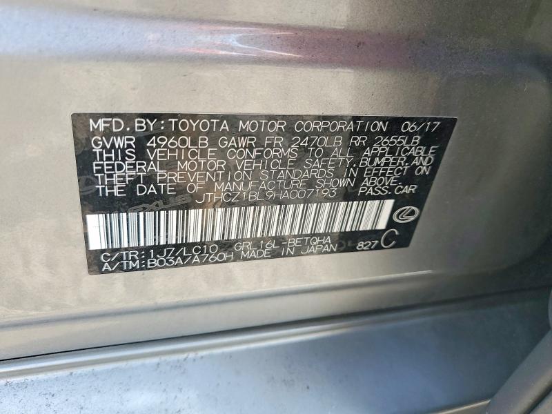 Продажа на аукционе авто 2017 Lexus Gs 350, vin: JTHCZ1BL9HA007193, номер лота: 62002326