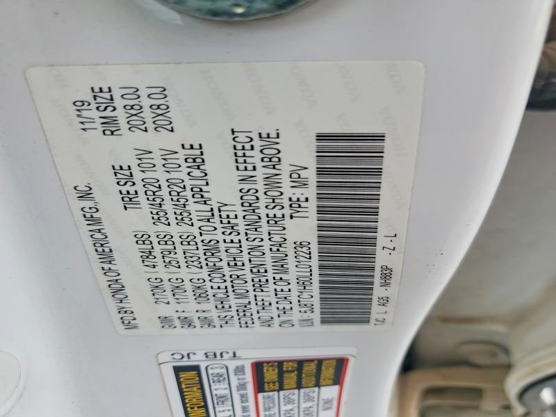 Aukcja sprzedaży 2020 Acura Rdx, vin: 5J8TC1H60LL012236, numer aukcji: 60471196
