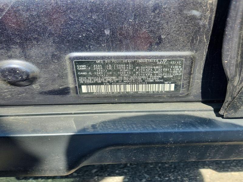 Продаж на аукціоні авто 2013 Subaru Outback, vin: 4S4BRBKCXD3265283, номер лоту: 60387336