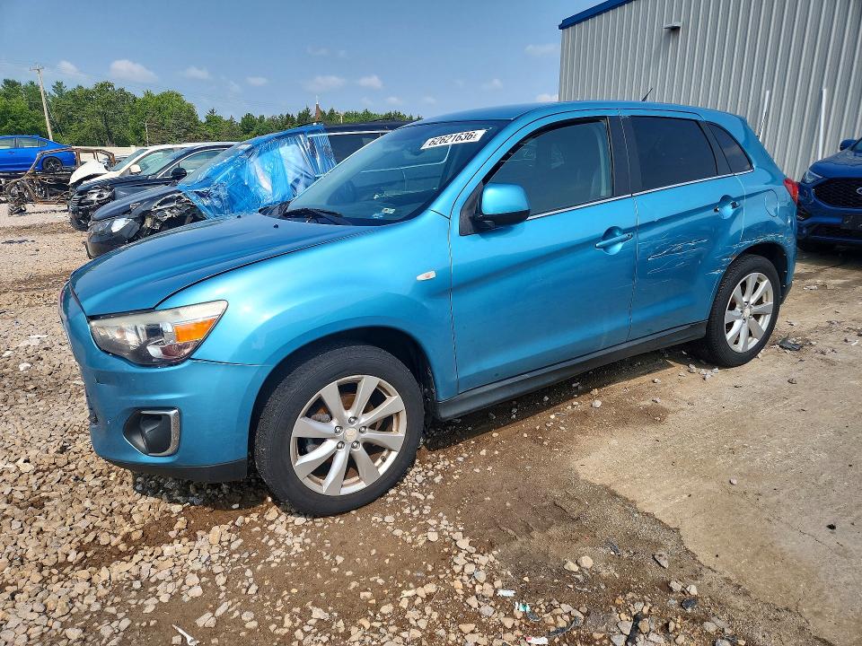 2014 Mitsubishi Outlander Sport მანქანა იყიდება აუქციონზე, vin: 4A4AP4AU7EE015543, აუქციონის ნომერი: 62621636