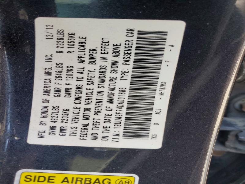 Продажа на аукционе авто 2013 Acura Tl, vin: 19UUA9F74DA001886, номер лота: 60029116