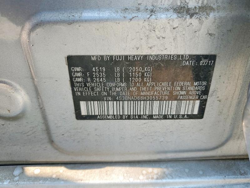 Aukcja sprzedaży 2017 Subaru Legacy, vin: 4S3BNAD68H3055739, numer aukcji: 61180076