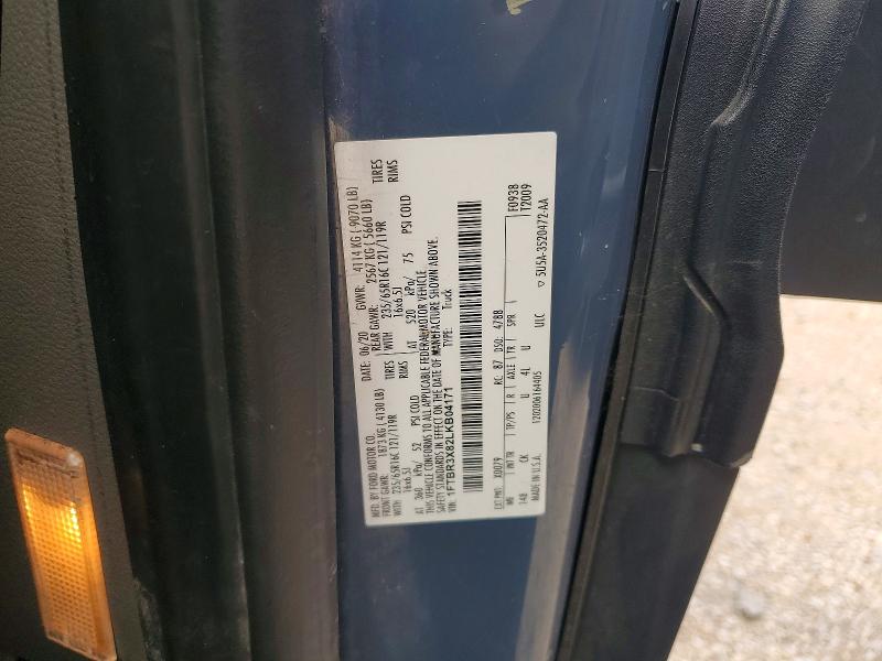 2020 Ford Transit მანქანა იყიდება აუქციონზე, vin: 1FTBR3X82LKB04171, აუქციონის ნომერი: 61896916