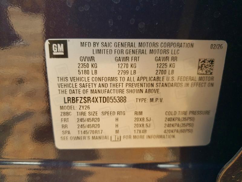 62757546 :رقم المزاد ، LRBFZSR4XTD055388 vin ، 2026 Buick Envision مزاد بيع