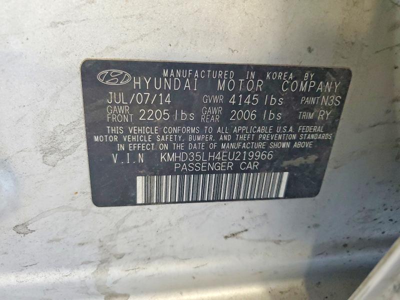 Продаж на аукціоні авто 2014 Hyundai Elantra Gt, vin: KMHD35LH4EU219966, номер лоту: 59362516