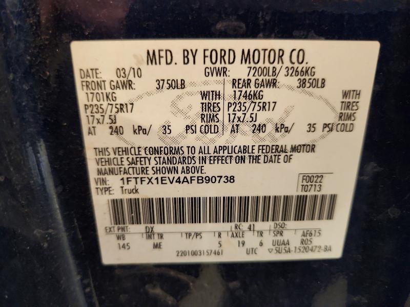 Продажа на аукционе авто 2010 Ford F150, vin: 1FTFX1EV4AFB90738, номер лота: 61315906