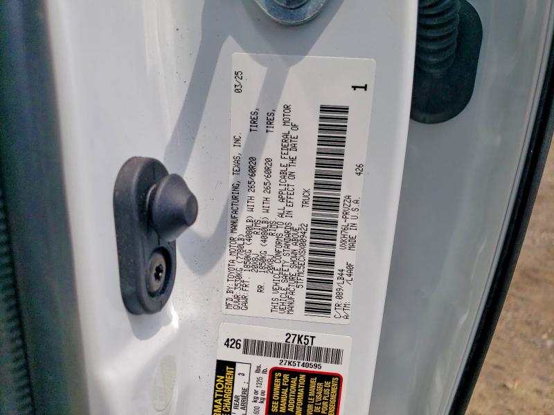 2025 Toyota Tundra მანქანა იყიდება აუქციონზე, vin: 5TFMC5ECXSX009422, აუქციონის ნომერი: 60759136