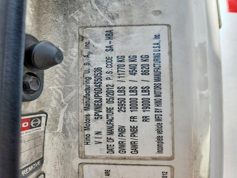 Продаж на аукціоні авто 2013 Hino 258/268, vin: 5PVNE8JP6D4S50536, номер лоту: 61426116