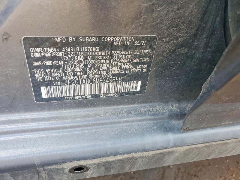 Продажа на аукционе авто 2021 Subaru Crosstrek, vin: JF2GTABC6M8349658, номер лота: 60459436