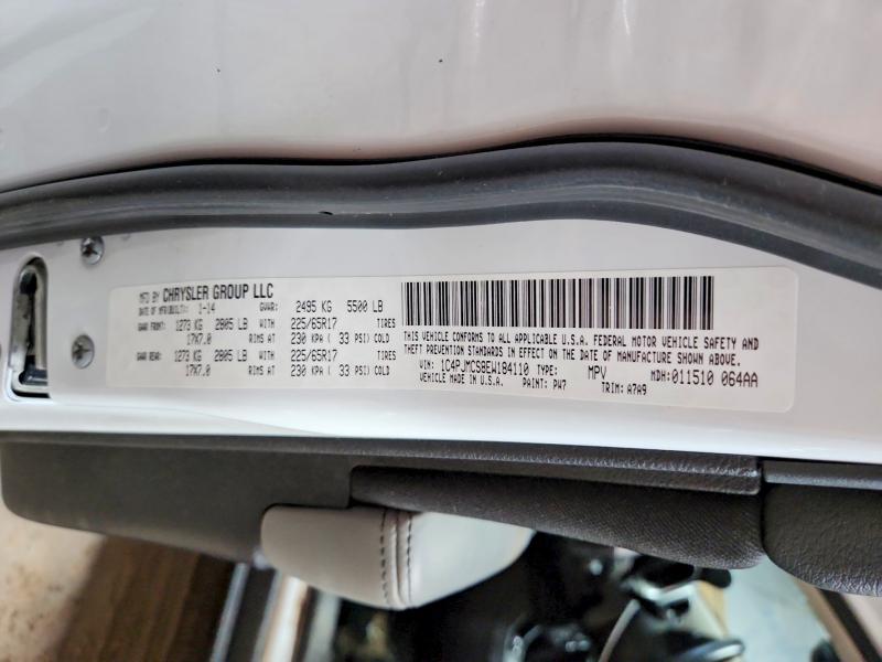 62148576 :رقم المزاد ، 1C4PJMCS8EW184110 vin ، 2014 Jeep Cherokee مزاد بيع