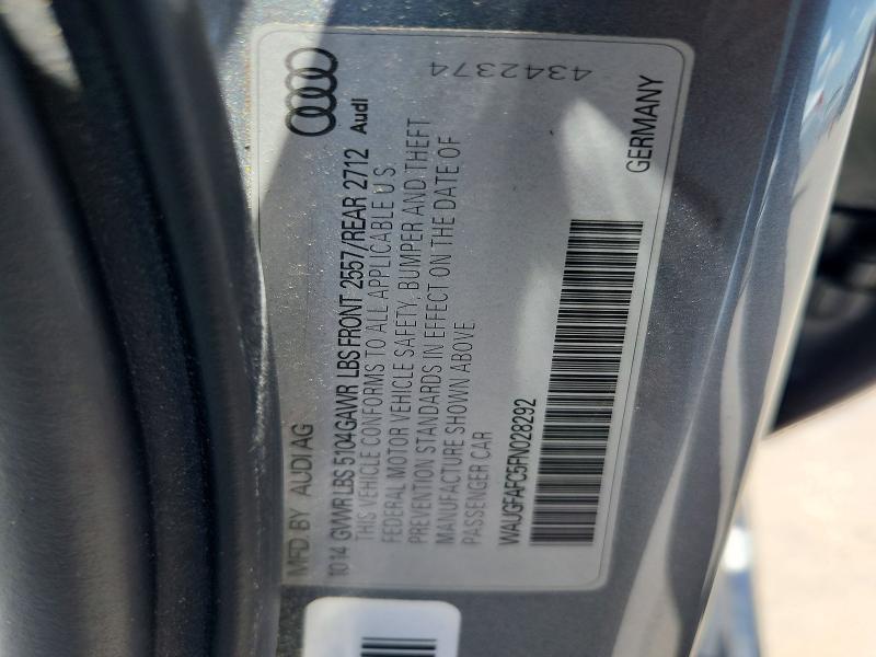 59625526 :رقم المزاد ، WAUGFAFC5FN028292 vin ، 2015 Audi A6 مزاد بيع