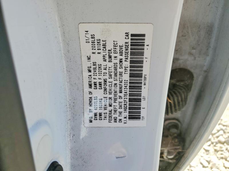 Aukcja sprzedaży 2014 Honda Accord, vin: 1HGCR2F37EA134202, numer aukcji: 61976116