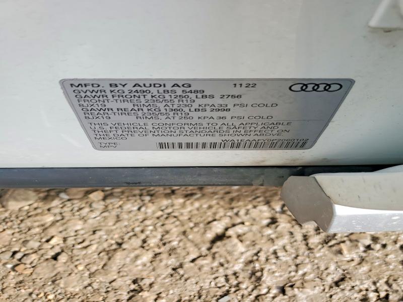 Aukcja sprzedaży 2023 Audi Q5, vin: WA1EAAFY0P2060102, numer aukcji: 60432646