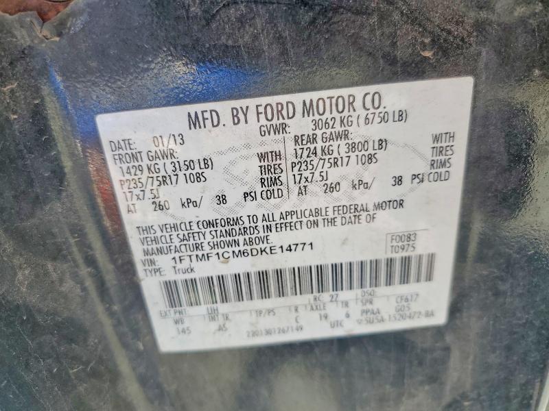 Продаж на аукціоні авто 2013 Ford F150, vin: 1FTMF1CM6DKE14771, номер лоту: 63180616
