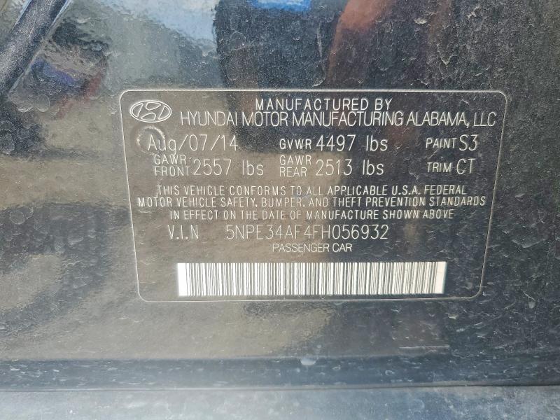 2015 Hyundai Sonata მანქანა იყიდება აუქციონზე, vin: 5NPE34AF4FH056932, აუქციონის ნომერი: 62485716