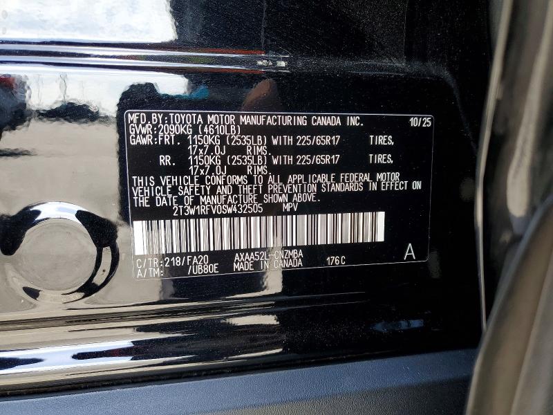 Продажа на аукционе авто 2025 Toyota Rav4, vin: 2T3W1RFV0SW432505, номер лота: 61766326