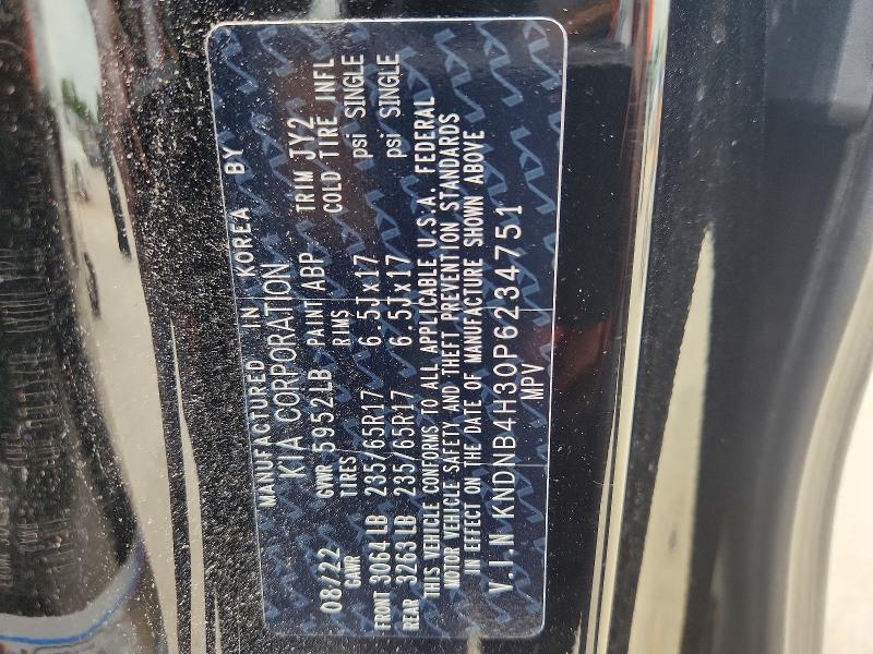 Продаж на аукціоні авто 2023 Kia Carnival, vin: KNDNB4H30P6234751, номер лоту: 59978066