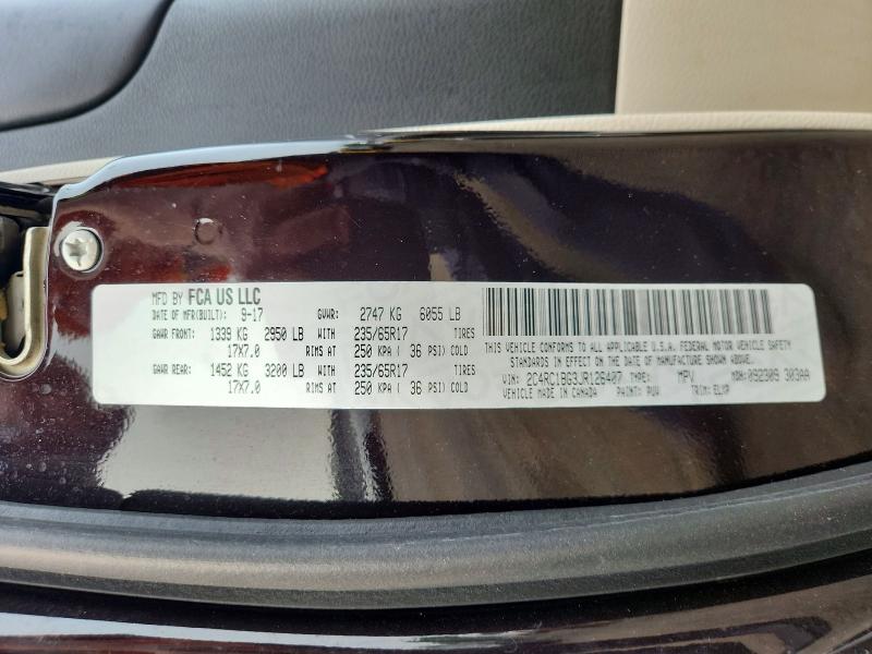 Aukcja sprzedaży 2018 Chrysler Pacifica, vin: 2C4RC1BG3JR126407, numer aukcji: 61742886