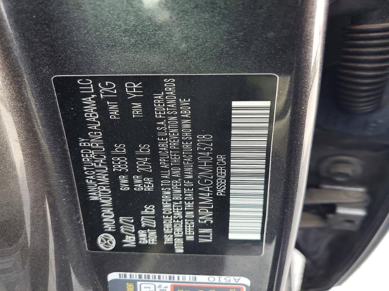 Aukcja sprzedaży 2021 Hyundai Elantra, vin: 5NPLM4AG2MH043218, numer aukcji: 62779806