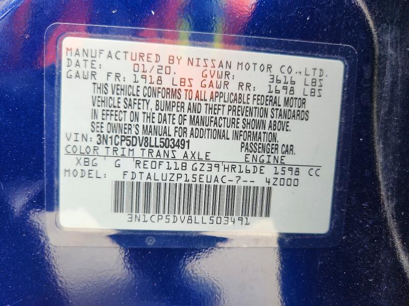 Aukcja sprzedaży 2020 Nissan Kicks, vin: 3N1CP5DV8LL503491, numer aukcji: 62193406