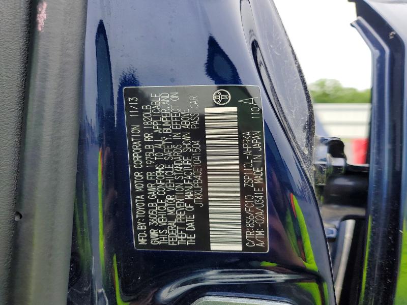 2014 Scion Xd მანქანა იყიდება აუქციონზე, vin: JTKKUPB40E1041504, აუქციონის ნომერი: 59387936
