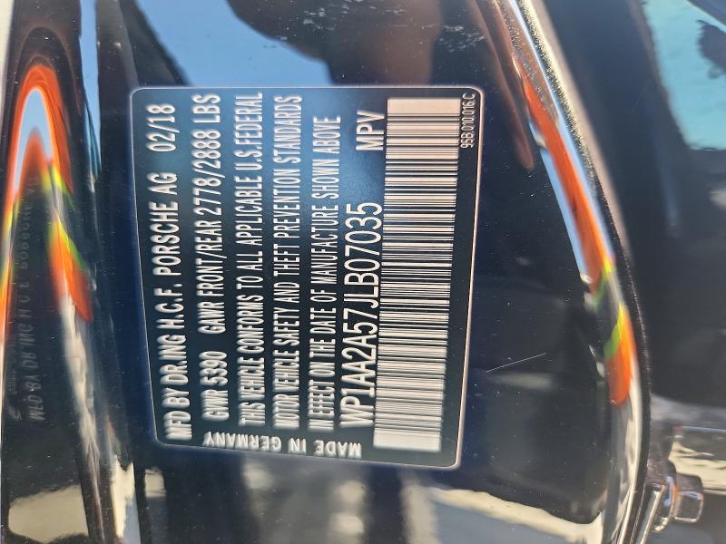 2018 Porsche Macan მანქანა იყიდება აუქციონზე, vin: WP1AA2A57JLB07035, აუქციონის ნომერი: 62467356