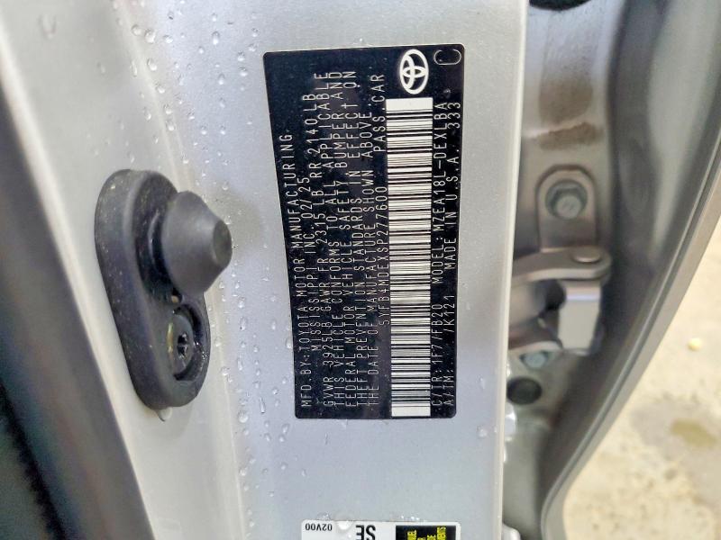 Aukcja sprzedaży 2025 Toyota Corolla, vin: 5YFB4MDEXSP277600, numer aukcji: 62386176