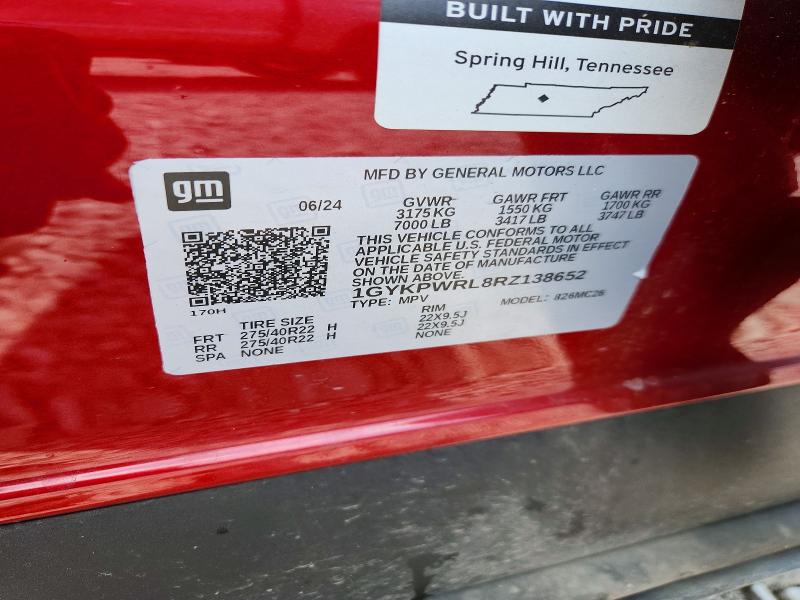 Продажа на аукционе авто 2024 Cadillac Lyriq, vin: 1GYKPWRL8RZ138652, номер лота: 60167486
